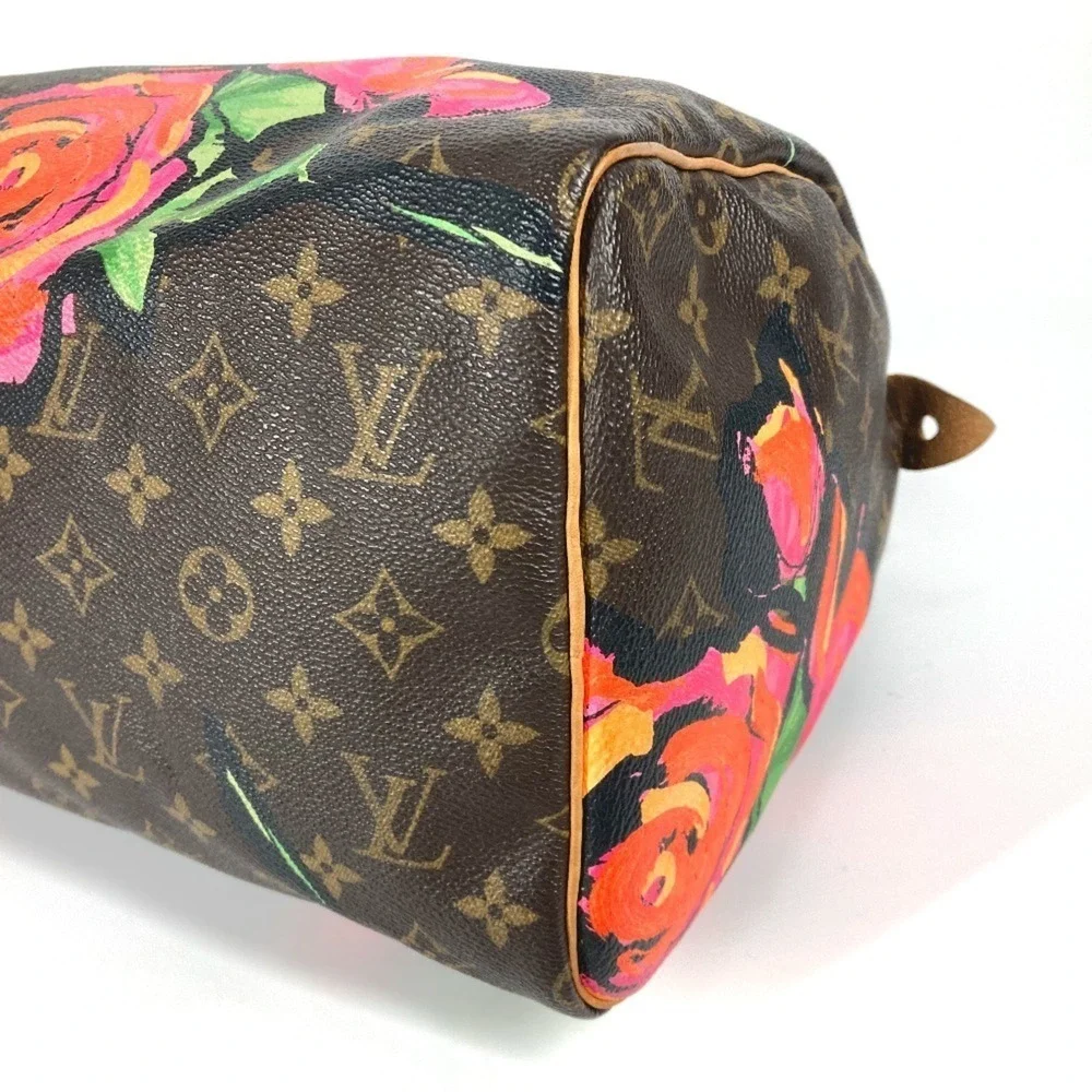 LOUIS VUITTON Brown Monogram Canvas Speedy 30 Boston Bag
